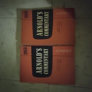 Arnold's Commentary Books in Orange 1968, 1969